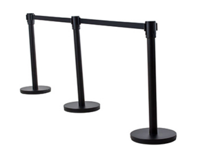 Black Retractable Stanchions rental Nashville, TN