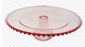 Clear Pink Cake Stand rental Denver, CO