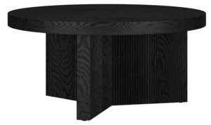 Malibu Fluted Coffee Table (Black) rental Phoenix, AZ