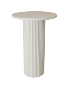 White Fluted Cocktail Table rental Phoenix, AZ