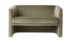 San Diego Loveseat - Olive Velvet rental Phoenix, AZ