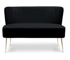 Chicago Loveseat Black  rental Phoenix, AZ