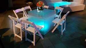 Square Glowing Table 48″ rental Los Angeles, CA