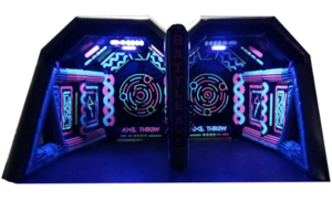 GLOW Battle Axe Throw rental Dallas-Ft. Worth, TX