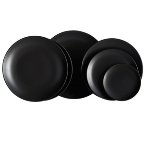 Black Matte Dinnerware rental Dallas-Ft. Worth, TX