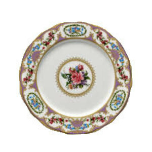 Floral Vintage Purple Dinner Plate rental San Antonio, TX