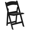 Black Padded Resin Folding Chair rental San Antonio, TX
