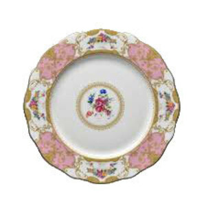 Floral Vintage Pink Dinner Plate rental Houston, TX