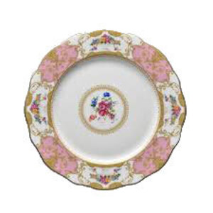 Floral Vintage Pink Dinner Plate rental Dallas-Ft. Worth, TX